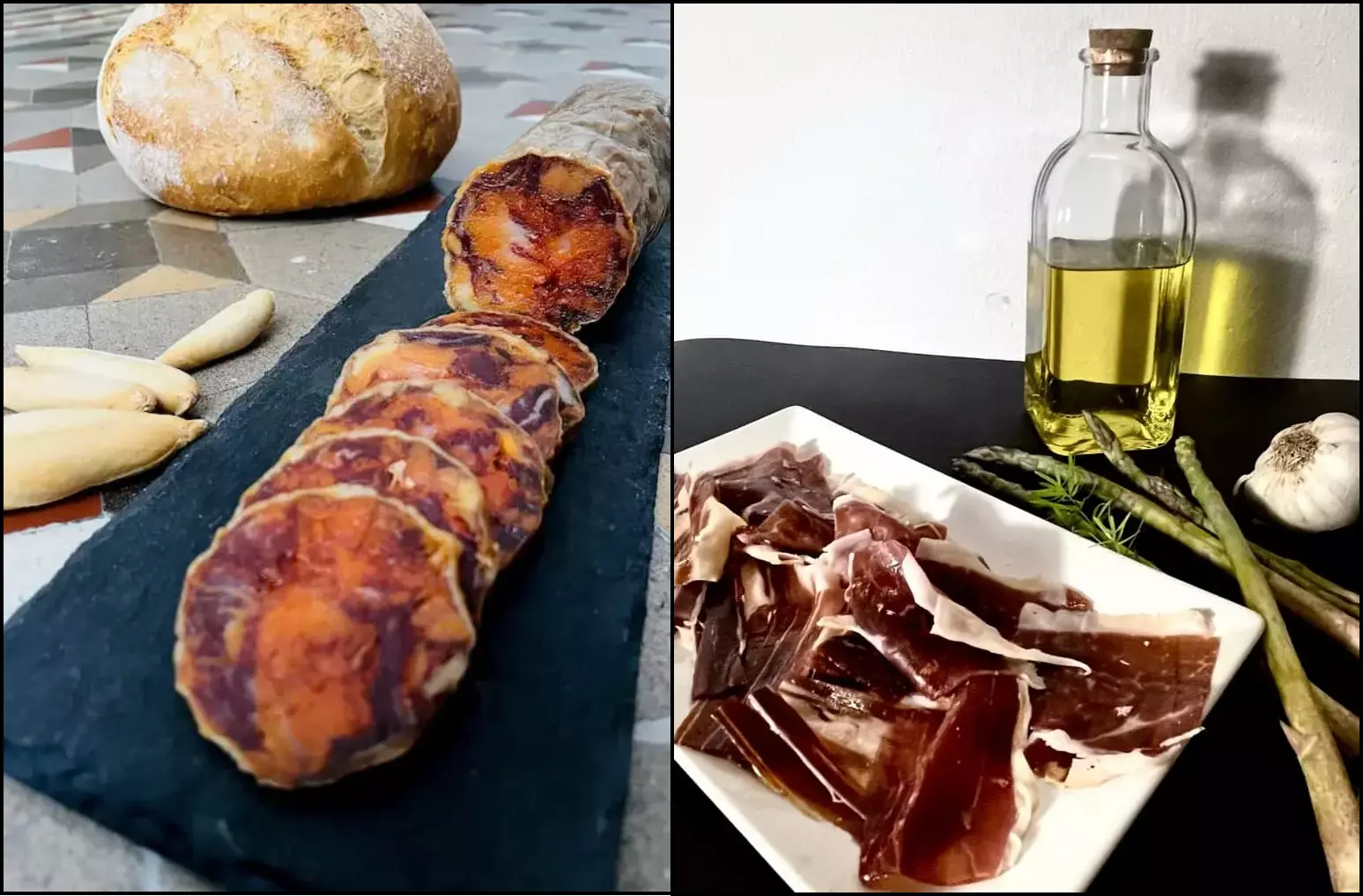 Chorizo y Paleta 100% ibérica de bellota Ibéricos Montero