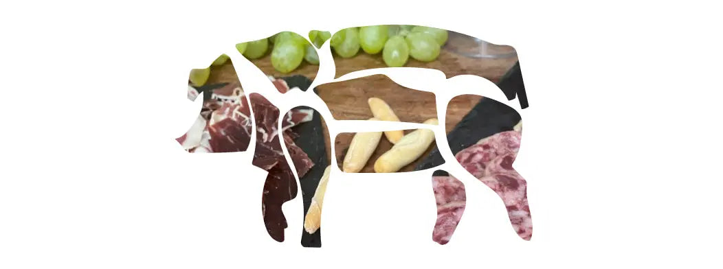 Partes del cerdo ibérico de bellota - Productos ibéricos de bellota - RR