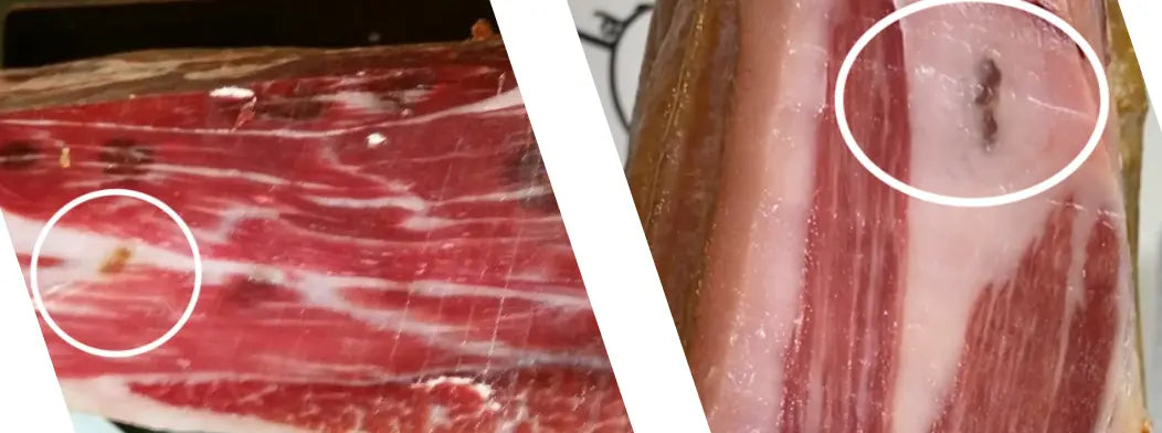 manchas en el jamon