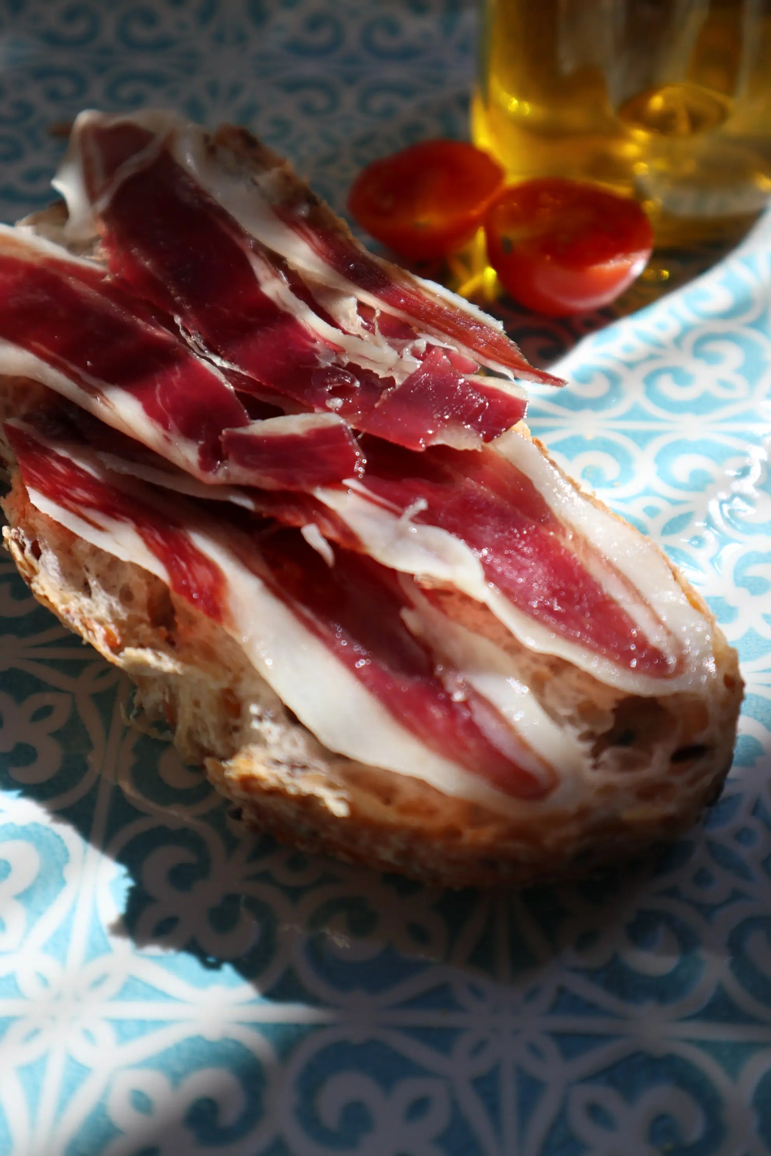 5x100gr sobres de Jamón o Paleta de bellota 50% ibérico