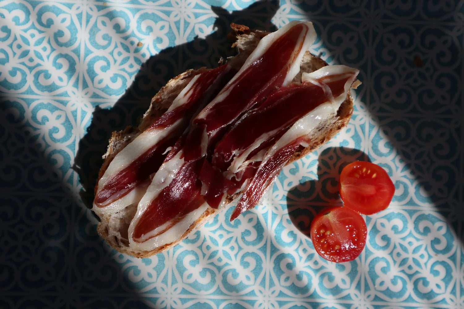 5x100gr sobres de Jamón o Paleta de bellota 50% ibérico