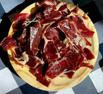 jamón ibérico plato madera